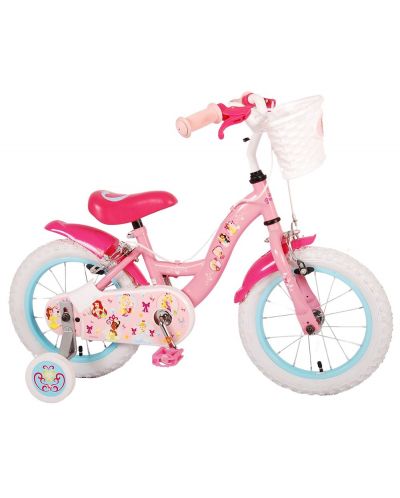 Bicicletă pentru copii cu roți auxiliare  E&L cycles - Disney Princess, 14'' - 1