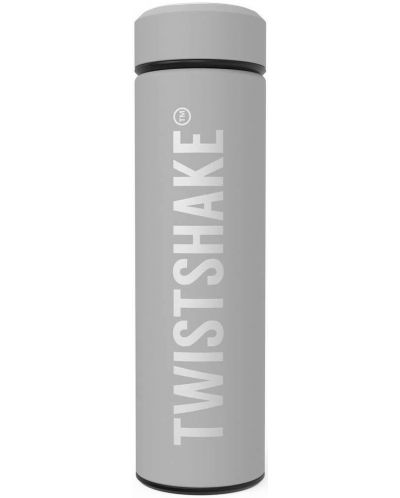Termos pentru copii Twistshake - Hot or Cold, gri, 420 ml - 1