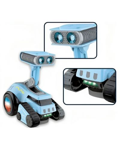 Robot pentru copii Sonne - Mona, cu sunet și lumini, albastru - 4