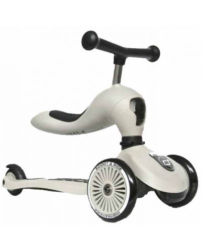 Tricicleta pentru copii Scoot & Ride - Highwaykick 1, 2 in 1, Crem	 - 3