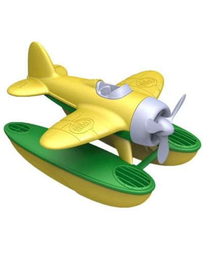 Jucarie pentru copii Green Toys - Avion marin, galben - 1