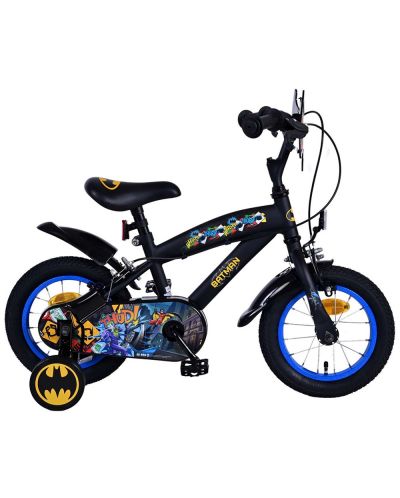 Bicicletă pentru copii cu roți auxiliare  E&L cycles - Batman, 12'' - 1