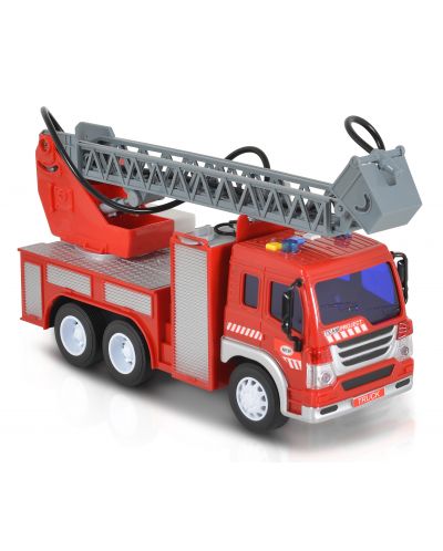Jucărie pentru copii Moni Toys - Camion de pompieri cu pompă și scara, 1:12 - 5