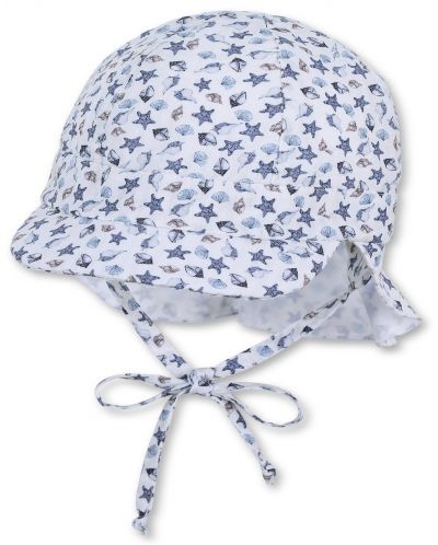 Pălărie de vară cu protecție UV 50+ Sterntaler - Motive marine, 47 cm, 9-12 luni - 4