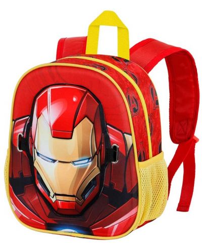 Ghiozdan Karactermania Iron Man - Armour, 3D, cu mască - 5