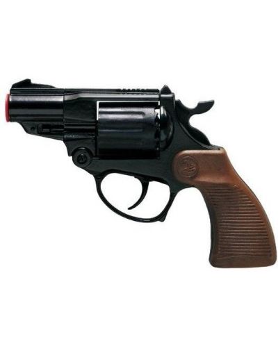 Revolver pentru copii Villa Giocattoli Falcon Black - Cu capse, 12 focuri - 1