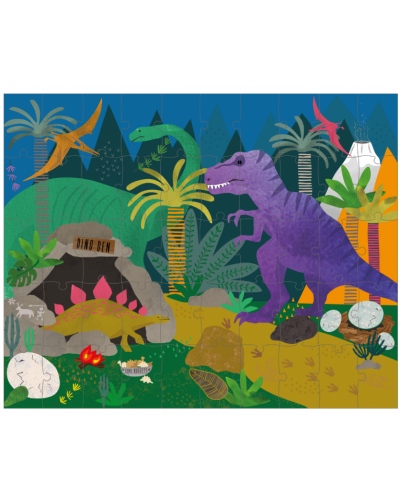 Puzzle de 50 de piese Floss and Rock pentru copii - Dino - 2