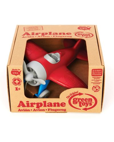 Jucarie pentru copii Green Toys - Avion, rosu - 3