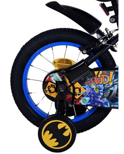 Bicicletă pentru copii cu roți auxiliare  E&L cycles - Batman, 14'' - 6