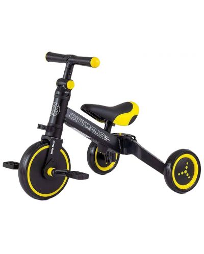 Bicicleta pentru copii Milly Mally 3 în 1 - Optimus, galben - 1