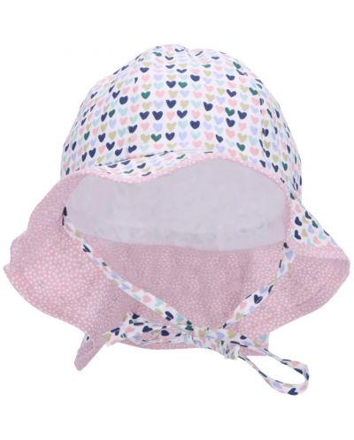 Pălărie pentru copii cu protecție UV 50+ Sterntaler - Cu inimioare colorate, 51 cm, 18-24 luni - 2