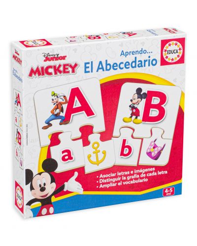 Puzzle pentru copii Educa - Alfabetul lui Mickey și prietenii - 1