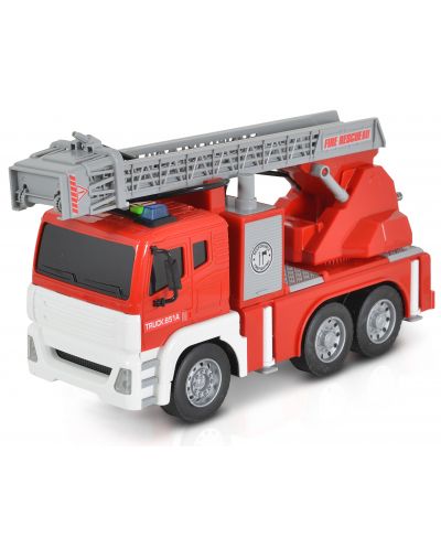 Jucărie pentru copii Moni Toys - Camion de pompieri cu macara, 1:12 - 3