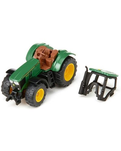Jucarie pentru copii Siku - Tractor John Deere 6215R, verde - 2