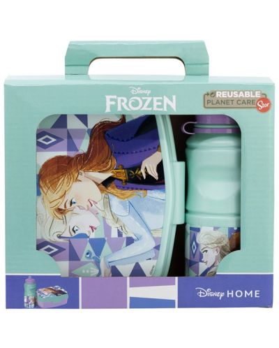 Set pentru copii Stor - Frozen, sticlă și cutie pentru mâncare - 2