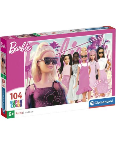 Puzzle pentru copii Clementoni din 104 piese Barbie (opțiunea