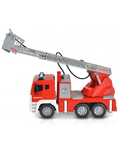 Jucărie pentru copii Moni Toys - Camion de pompieri cu macara, 1:12 - 4