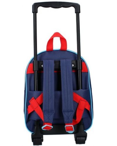 Rucsac 3D pentru copii cu roti Vadobag Spiderman - Friends Around Town - 2