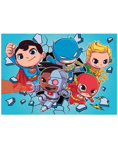 Puzzle pentru copii Clementoni din 2 x 60 piece - DC Comics: Super Friends - 2