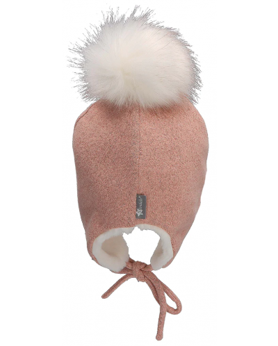 Pălărie de iarnă pentru copii cu pompon Sterntaler - Fetiță, 55 cm, 4-6 ani, roz - 3