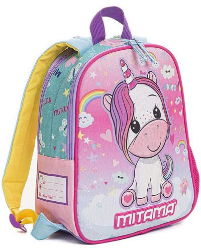 Rucsac pentru copii cu doua fete Mitama Spinny - Unicorn-Princess - 1