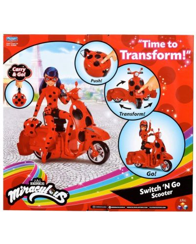 Playmates Miraculous Transforming Scooter cu Ladybug  - 3