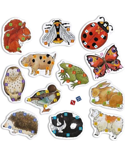 Galt Kids Puzzle Game - Colecționează animalele, 74 piese - 2