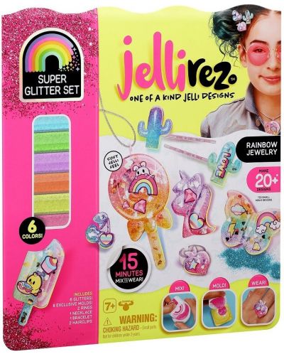 Set creativ de bijuterii pentru copii JelliRez - Rainbow - 1
