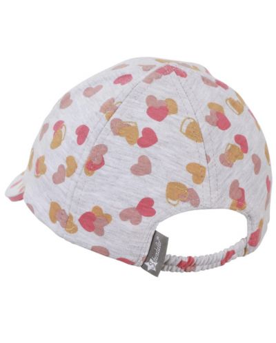 Pălărie de vară pentru copii cu vizor cu protecție UV 50+ Sterntaler - Inima, 51 cm, 18-24 luni - 2
