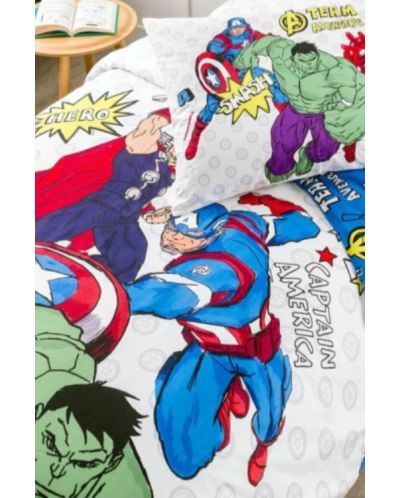 Set dormitor pentru copii Sonne - Marvel Avengers, 2 piese - 3