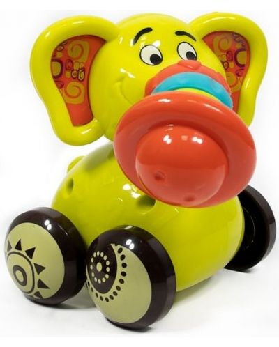 Jucărie pentru copii Raya Toys - Elefant pe roți, sortiment - 1