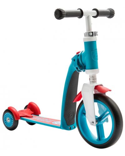 Trotineta pentru copii Scoot & Ride Highwaybaby+, 2 in 1, albastru-rosu - 1