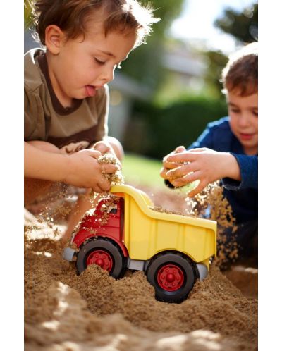Jucarie pentru copii Green Toys - Autobasculanta, rosu cu galben - 3