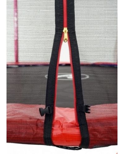 Trambulină pentru copii Atleto - Cu plasă și scăriță, 305 cm, roșu - 2