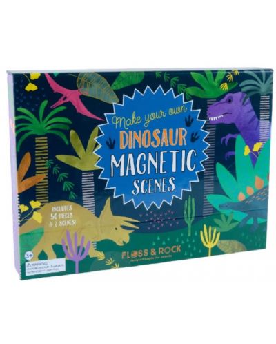 Scene magnetice pentru copii Floss and Rock - Dinozauri - 1