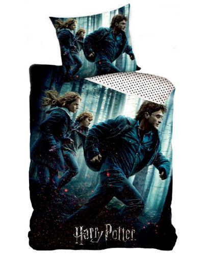 Set lenjerie de pat copii Uwear - Harry Potter, Run - 1