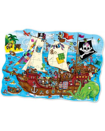 Puzzle pentru copii Orchard Toys - Corabia piratilor, 25 piese - 2