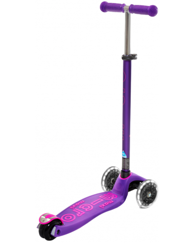 Scooter pentru copii Micro - Maxi Deluxe LED, Purple - 5