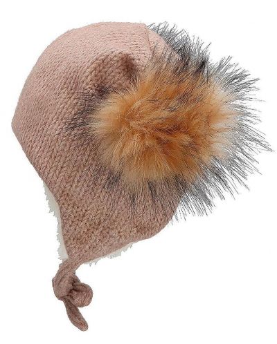 Pălărie de iarnă pentru copii cu pompoane Sterntaler - Fetiță, 55 cm, 4-6 ani - 4