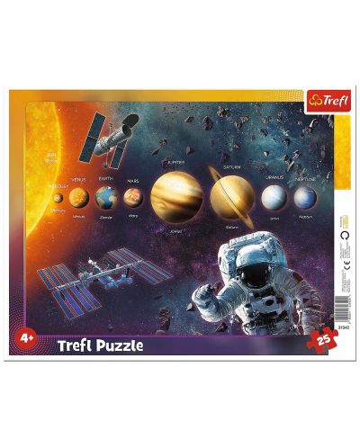 Puzzle pentru copii Trefl de 25 piese - Sistemul solar - 1