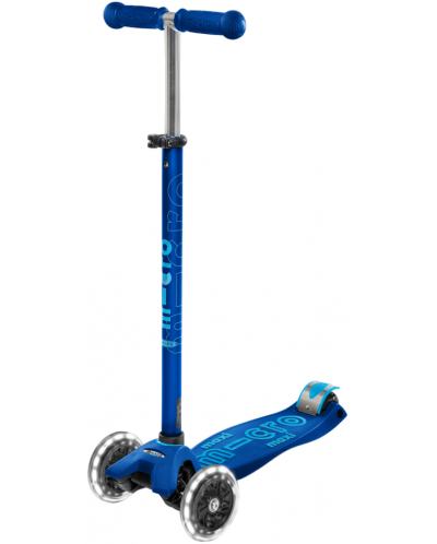 Scooter pentru copii Micro - Maxi Deluxe LED, Navy Blue - 1