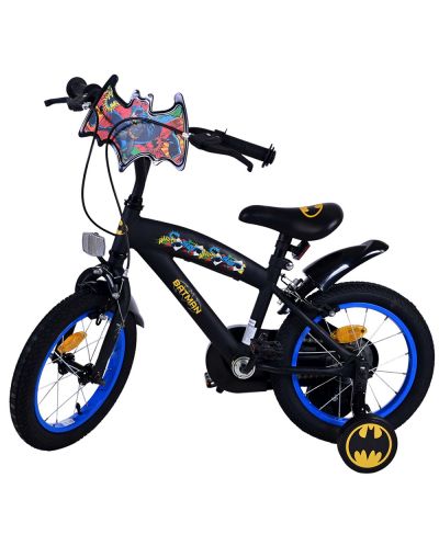 Bicicletă pentru copii cu roți auxiliare  E&L cycles - Batman, 14'' - 4