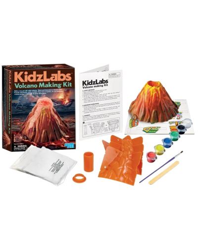 Set creativ 4M Kidz Labs - Aranjează și colorează un vulcan - 3