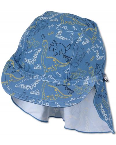 Pălărie pentru copii cu protecție UV 50+ Sterntaler - Cu dinozauri, 47 cm, 9-12 luni - 1