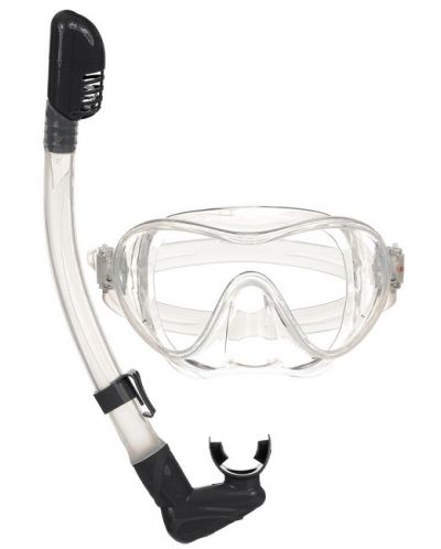 Mască de scufundare pentru copii cu snorkel Zizito, incoloră - 1