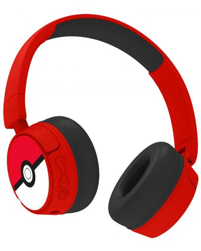 Căști pentru copii OTL Technologies - Pokemon Pokeball, roşie - 3