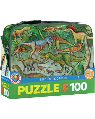 Eurographics Puzzle 100 de piese - Dinosaurs Lunch Box - 1