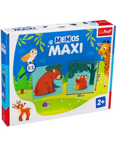 Joc de memorie pentru copii Memos Maxi - Animale parinti si copii - 1