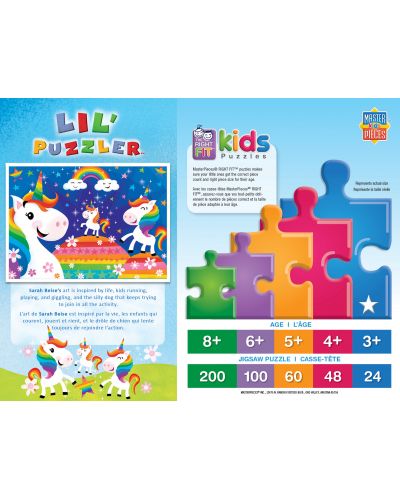 Puzzle Master Pieces de 24 piese - Rainbow unicorns - 3