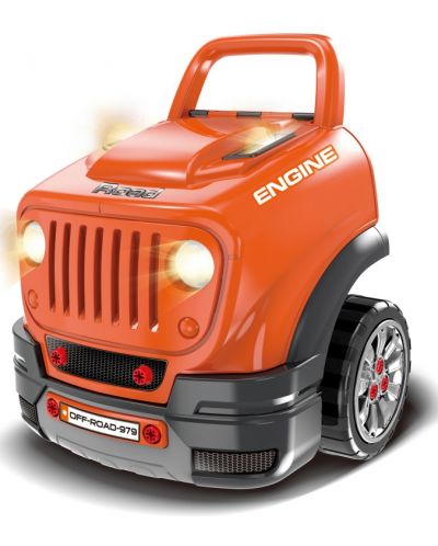 Automobil interactiv pentru copii Buba - Motor Sport, portocaliu - 1